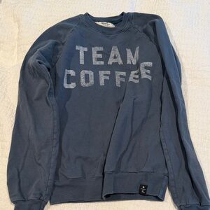 Starbucks Reserve Recycled Karma Navy 'TEAM COFFEE' Crewneck Sweater